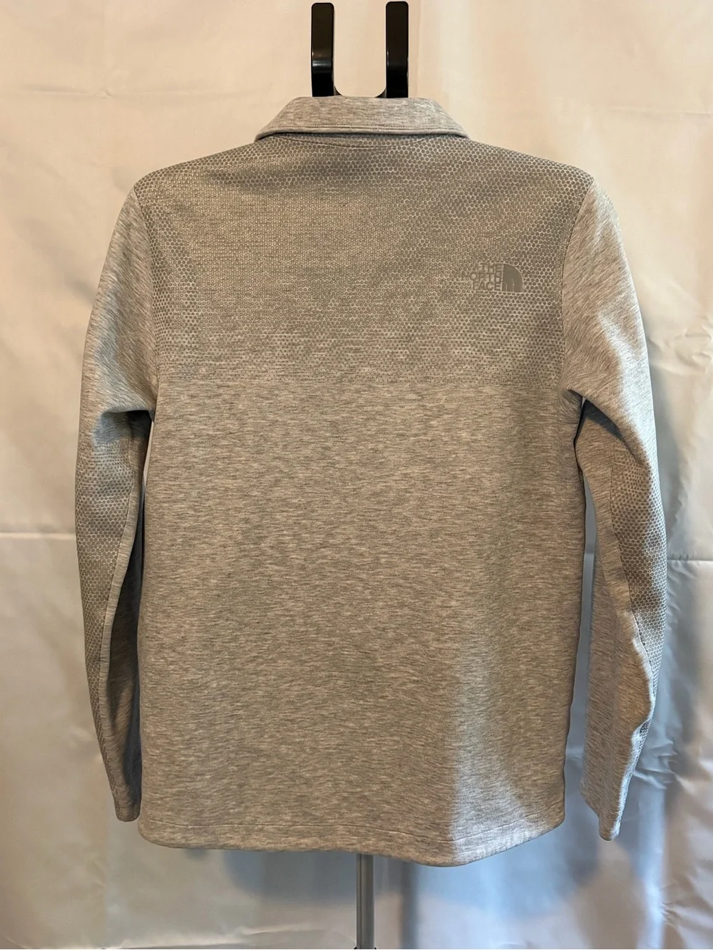 The North Face Men's Light Gray Zip-Up Sweater Jacket